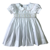 Lulu Bebe Classic White w/ Pink Smocked Waist Dress
