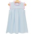 Trotter Street Kids Meredith Dress Light Blue Gingham/Light Pink Ruffle