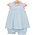 Trotter Street Kids Meredith Bloomer Set Light Blue Gingham/Light Pink Ruffle