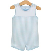 Trotter Street Kids Madden Jon Jon Light Blue Gingham
