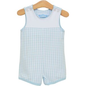 Trotter Street Kids Madden Jon Jon Light Blue Gingham