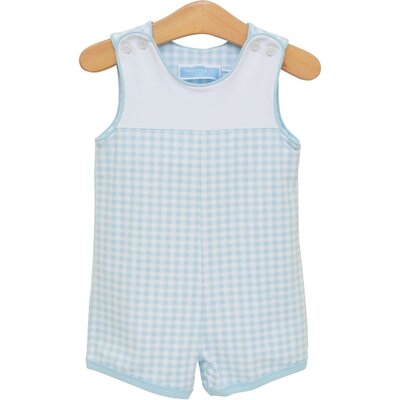 Trotter Street Kids Madden Jon Jon Light Blue Gingham