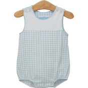Trotter Street Kids Madden Bubble Light Blue Gingham