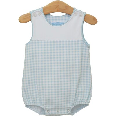 Trotter Street Kids Madden Bubble Light Blue Gingham