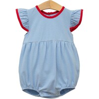 Trotter Street Kids Lucy Bubble Cornflower Stripe/Red