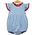 Trotter Street Kids Lucy Bubble Cornflower Stripe/Red