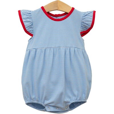 Trotter Street Kids Lucy Bubble Cornflower Stripe/Red