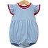 Trotter Street Kids Lucy Bubble Cornflower Stripe/Red
