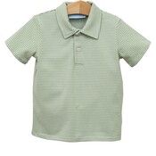 Trotter Street Kids Henry Polo Green Stripe