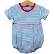 Trotter Street Kids Bentley Bubble Cornflower Stripe/Red