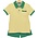 Trotter Street Kids Archie Short Set Yellow Stripe/Green