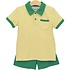 Trotter Street Kids Archie Short Set Yellow Stripe/Green