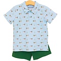 Trotter Street Kids Ducks in a Row Polo Short Set