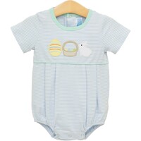 Trotter Street Kids Bunnies & Baskets Bubble Blue