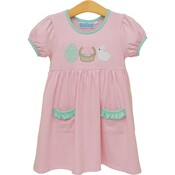 Trotter Street Kids Bunnies & Baskets Dress