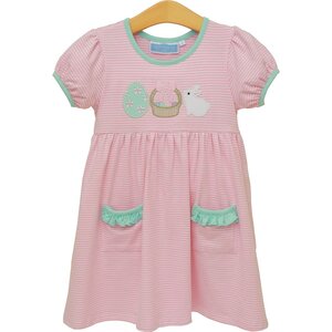 Trotter Street Kids Bunnies & Baskets Dress