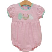 Trotter Street Kids Bunnies & Baskets Bubble Pink