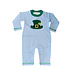 Luigi Hat w/Shamrock Blue Stripe Romper