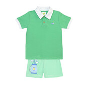Zuccini Golf Ian Polo Short Set Covington Green