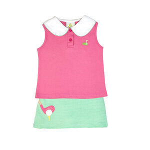 Zuccini Golf Miley Skort Set Alpharetta Pink Knit