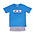 Zuccini Airplane Harry's Play Tee Periwinkle/Patriotic Stripe Seersucker Short Set
