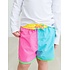 RuffleButts + RuggedButts Neon Color Block Dolphin Hem Swim Trunks