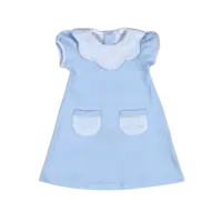 Baby Loren Ivy Floral Blue Dress