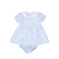 The Oaks Apparel Blue Stripe Breeze Ella Bloomer Set