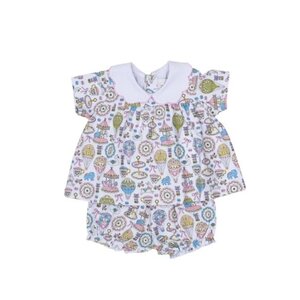 The Oaks Apparel Tilley Tea Party Ava Bloomer Set