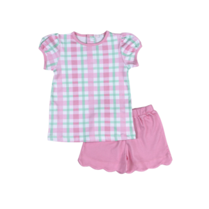 Baby Loren Pink Plaids Jane Short Set
