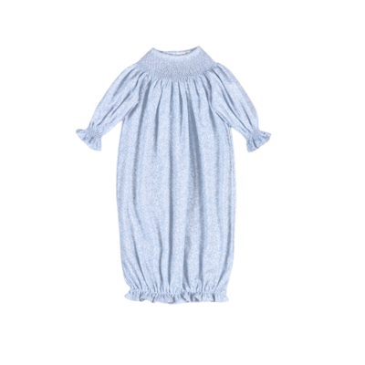 Baby Loren Ivy Floral Hand Smocked Bishop Gown