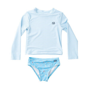 Prodoh Baltic Sea Boats in the Bay Reef Rashguard Swim Set