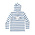 Prodoh *PRE-ORDER*Windsurfer Navy Peony Stripe Pro Performance Hoodie