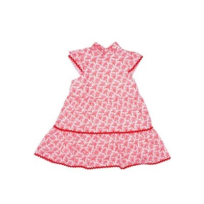 The Oaks Apparel Addison Rosie Retro Print Dress