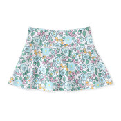 Aqua Bloom Tennis Skirt