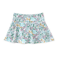 Aqua Bloom Tennis Skirt
