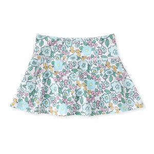 Aqua Bloom Tennis Skirt