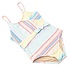 Shade Critters Surfer Stripe Ribbed Faux Wrap 1PC Swimsuit