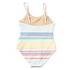 Shade Critters Surfer Stripe Ribbed Faux Wrap 1PC Swimsuit