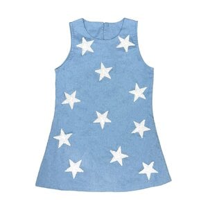 Belle Cher Stars Denim Dress