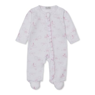 Kissy Kissy Nightfall Printed Pink Footie w/Zipper