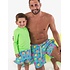 RuffleButts + RuggedButts Neon Jelly Time Performance Hybrid Swim Trunks