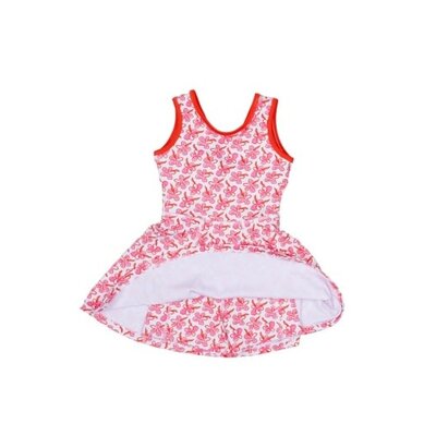 The Oaks Apparel Rosie Retro Print Rachel Dress