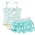 Shade Critters Mint Ombre 1PC Swimsuit & Fringe Skirt
