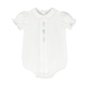 Lullaby Set Classic White w/Flowers Pique Bluebonnet Bubble