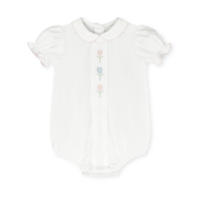 Lullaby Set Classic White w/Flowers Pique Bluebonnet Bubble