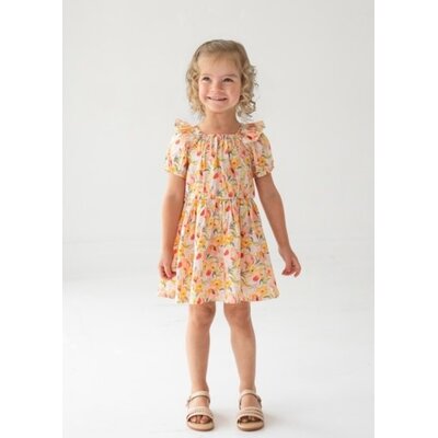 Blooming Florals Dress Pink