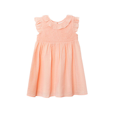 Jane Smocked Ruffle Dress Pink