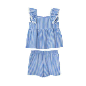 Piper Blue Stripe 2pc Set