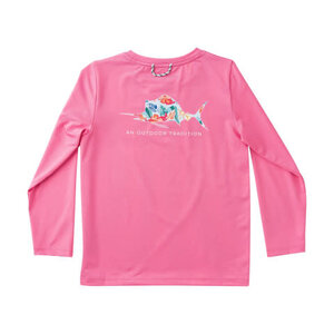 Prodoh Azalea Pink Girl's LS Pro Performance T-shirt